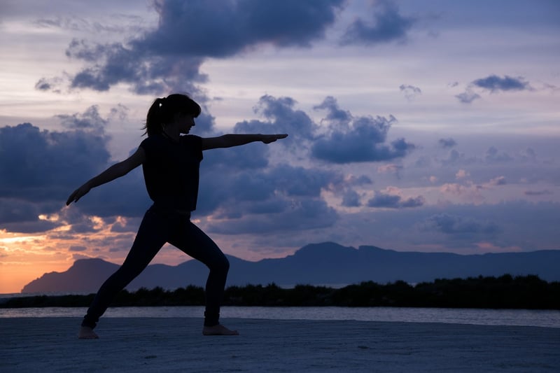 Woman practicing yoga